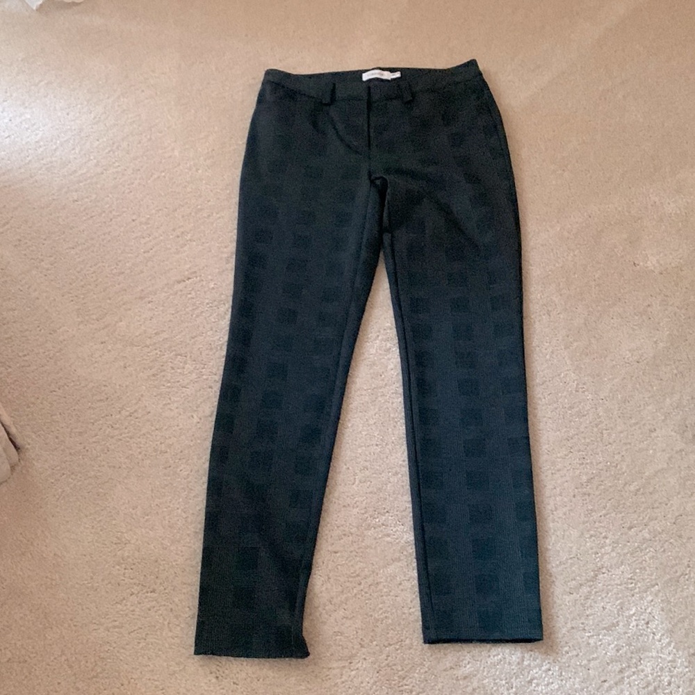 Calvin Klein Straight Leg Patterned Dress Pants